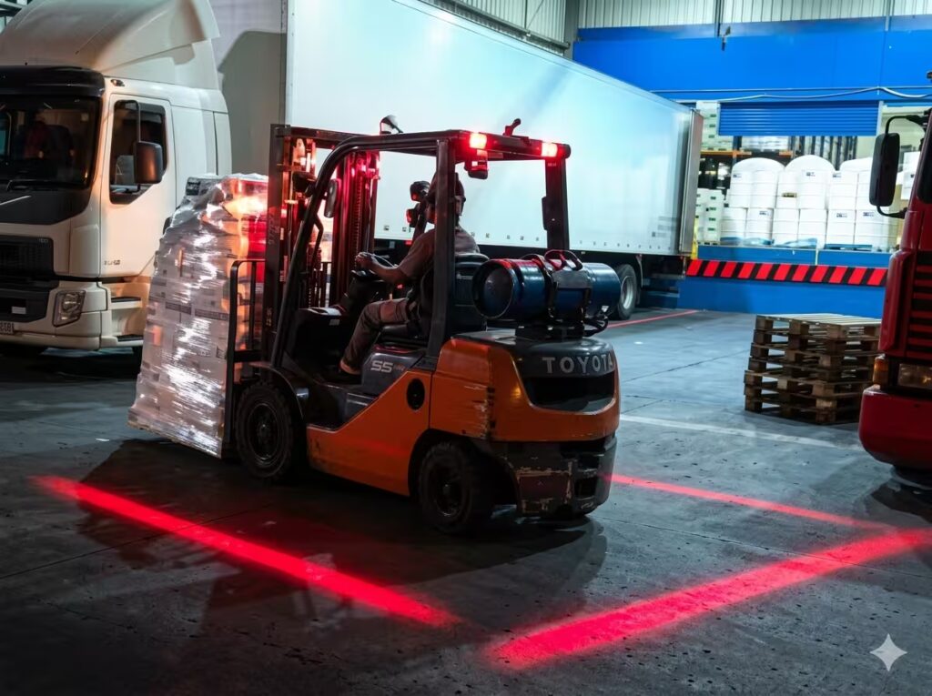 forklift çizgi ışık_led